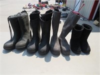 3-boots size 9 & one pair size 7