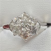 Certified 14K  Diamond(1.5Ct,I1-I2,G-H) Ring