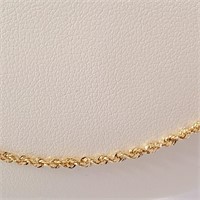 $1100 14K  18" Rope Chain Necklace