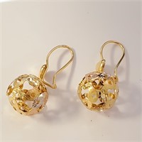$2400 18K  Yellow,White, Rose Gold  Earrings