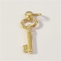 $450 18K  Key Shape Pendant