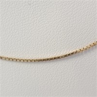 $1600 14K  22" Box Chain Necklace