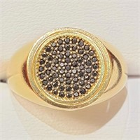 $5400 14K  Black Diamond(1ct) Ring