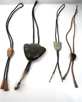 Collection of Four Mesoamerican Bolo ties