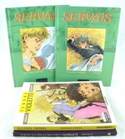 Servais. Lot de 4 volumes + 1 dessin original