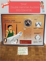 U.S. Mint .900 Silver 1988 Olympic Dollar with His