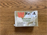 WPA Military Classic 7.62x39mm 124 GR. FMJ steel