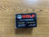 WOLF Polyformance 7.62x39mm 123 GR. FMJ steel