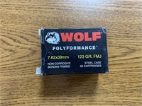 WOLF Polyformance 7.62x39mm 123 GR. FMJ steel