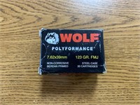 WOLF Polyformance 7.62x39mm 123 GR. FMJ steel