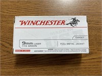 Winchester 9mm Luger 115 GR. Full Metal Jacket.
