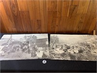 Pair of Vintage Photographs: Printed on Paper