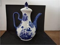 Blue & White Decorative Pot