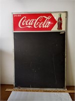 Vintage Drink Coca Cola Metal Menu Board