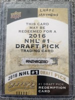 AUSTON MATTHEWS DRAFT REDEEMED CARD