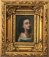 Portrait oil painting 19th century