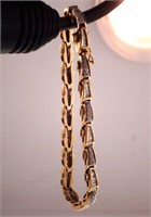 14kt Gold & Diamond Link Bracelet