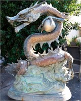 Outstanding Bronze Chinese Garden Dragon