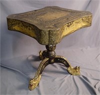 Chinese game table w gilt decoration
