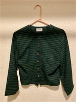 Vintage Green Christy Girl Suit Jacket/Size M/USA