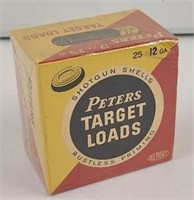 Vintage Peters Target Loads 12ga EMPTY BOX