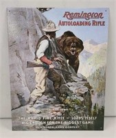 Remington Autoloading Rifle Tin Sign