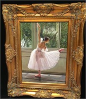 Ballerina oil painting