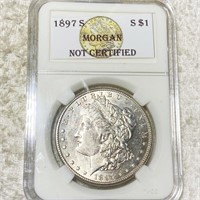 1897-S Morgan Silver Dollar UNCIRCULATED