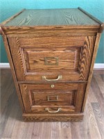 Beautiful Oak File Cabinet/30”H,19”W,22”D