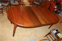 Dining Room Table with 3 Leaves 82 1/2" X 40"