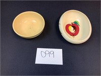 Purinton, Apple Oval Dish & Unmarked Oven Ware