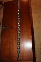 12 Vintage Sleigh Bells on Leather Strap