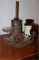 Fostoria Trophy Bowl and Pedestal Candy Dish,