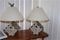 2 Birdhouse Lamps