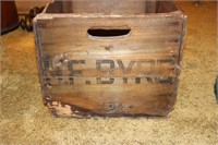 Wooden Crate Stamped H F Byrd 18" X 15"