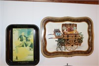 2 Reproduction Coca Cola Trays, My Old Kentucky