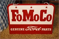 FoMoCo Genuine Ford Parts Double Sided Metal Sign