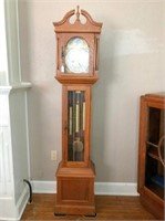 Oak Tempus-Fuget Grandfather Clock 16x10x76 H
