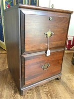 Wood 2-drawer file cabinet 19x19x27 H