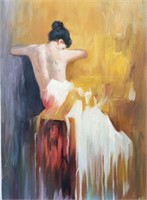 Naked woman oil painting