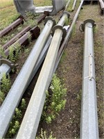 (6) metal light poles