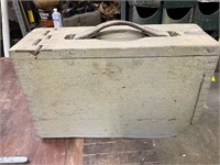 Pre WWII Antique army surplus wooden ammo box