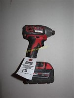 Quarter inch Milwaukee impact driver with battery