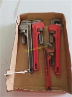 4 heavy duty pipe wrenches
