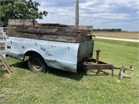 Pick Up Bed Trailer, W/ Scrap Wood