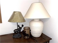 (3) Lamps 23" and Smaller (located in basement)