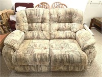 Reclining Loveseat 60” x 30” x 38”  (LOCATED IN