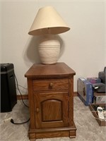 End Table and Lamp -  Table : 25” x 15” x 21” and