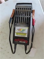 Battery tester and jumper cables