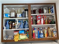Cleaning Supplies and More (contents of shelves